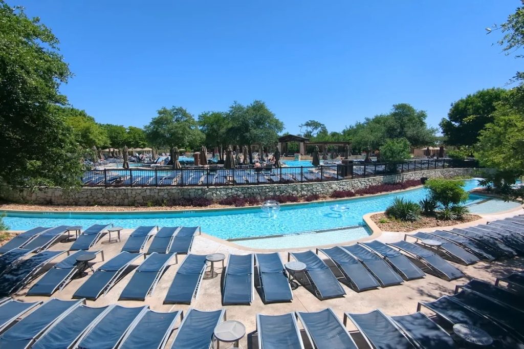 Luxury resort and pool area on a sunny day Summerglen, San Antonio, TX 78260